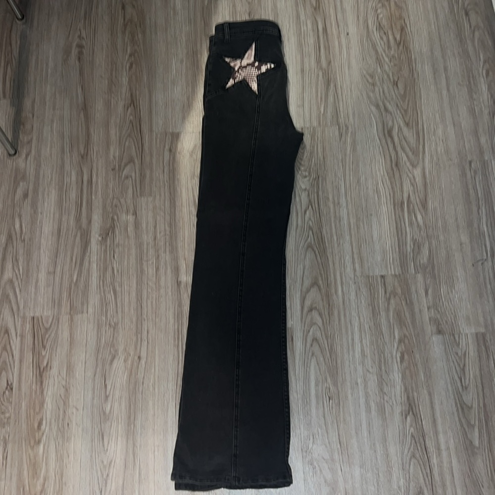 Free People Firecracker Flare Jean brown snake star size 29 - Picture 7 of 7